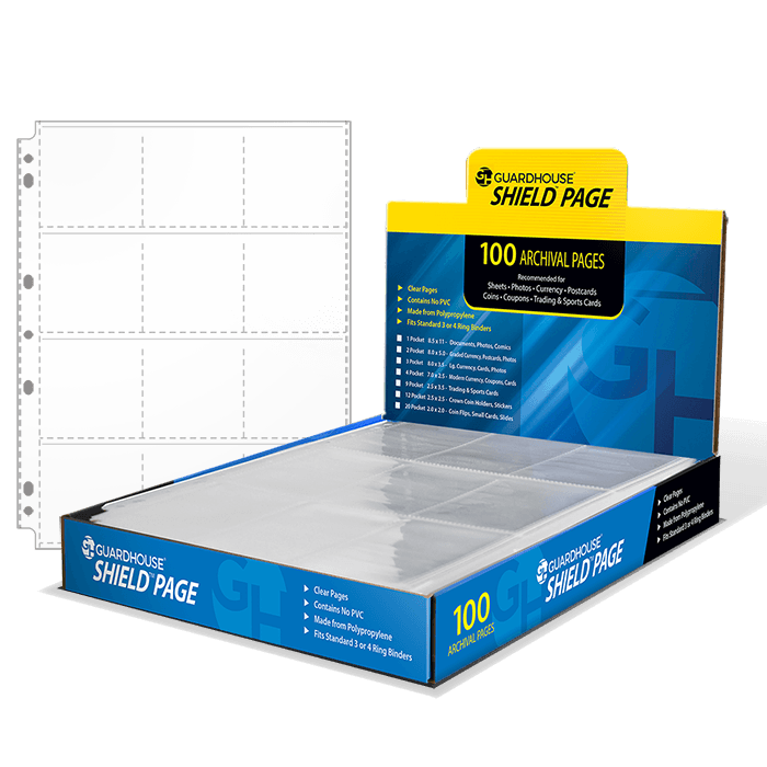 Guardhouse Shield 12 Pocket (100 pack) Polypropylene Pages