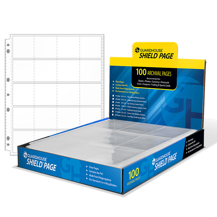 Guardhouse Shield 20 Pocket (100 pack) Polypropylene Pages