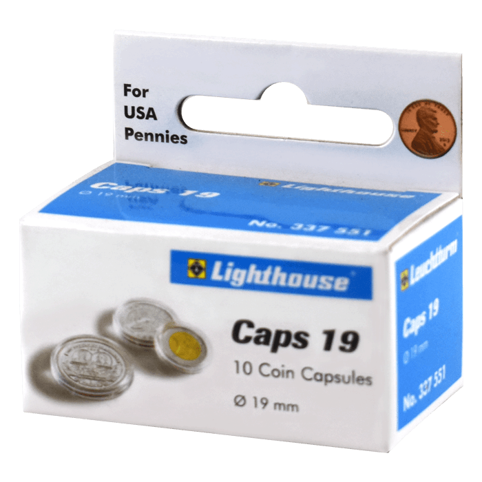 19mm - Coin Capsules (pack of 10)