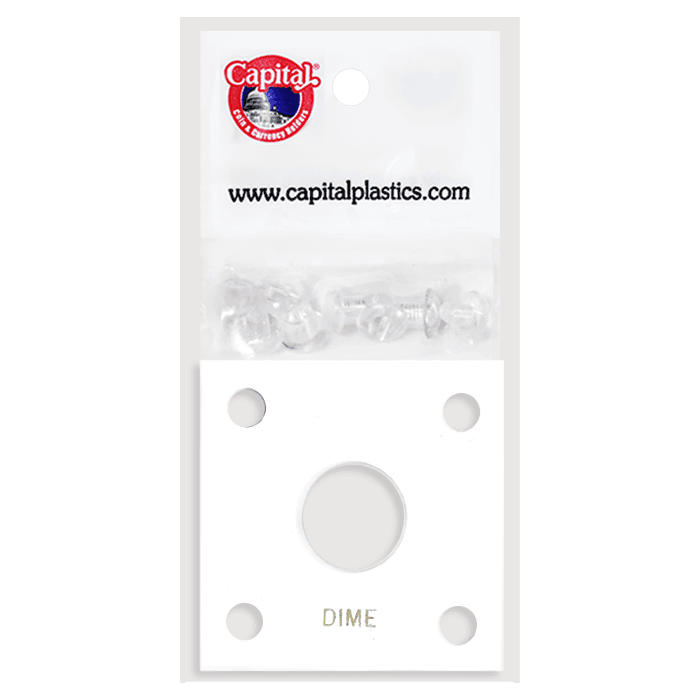 Capital Plastics 144 Coin Holder - Dime