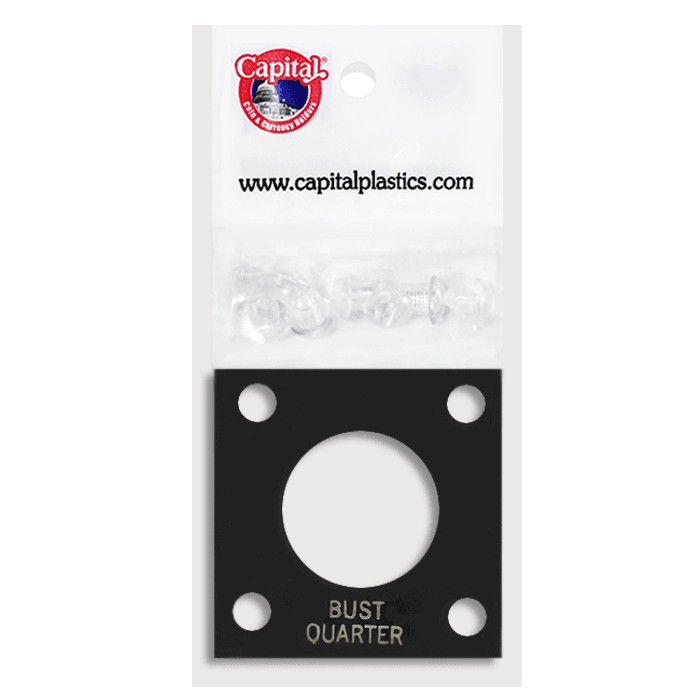Capital Plastics 144 Coin Holder - Bust Quarter