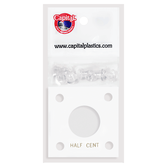 Capital Plastics 144 Coin Holder - Half Cent