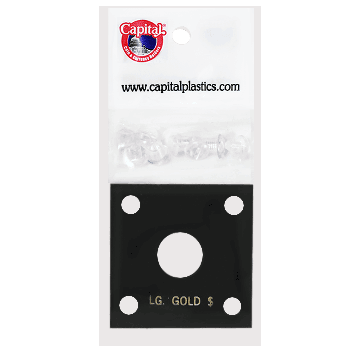 Capital Plastics 144 Coin Holder - Large Gold $ (type 2&3)