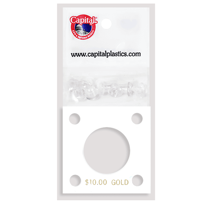 Capital Plastics 144 Coin Holder - $10 Gold