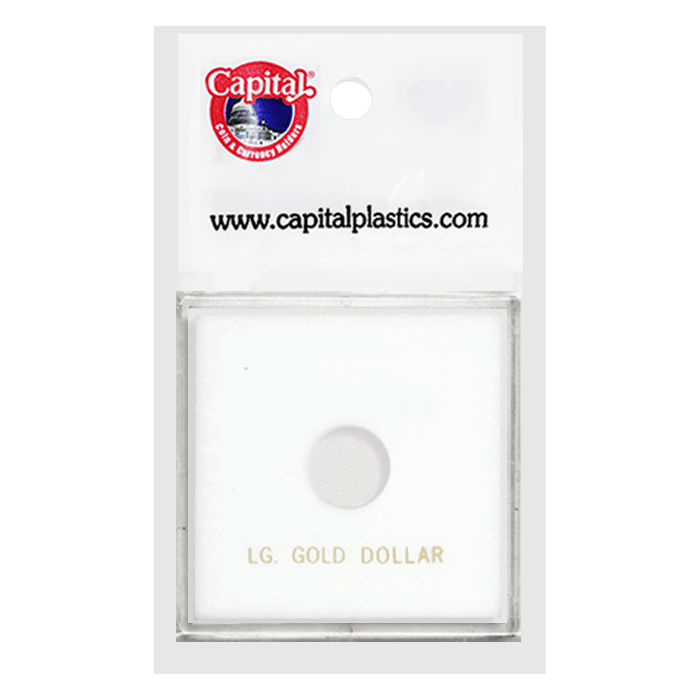 Capital Plastics Krown Coin Holder - Large Gold $ (type 2&3)