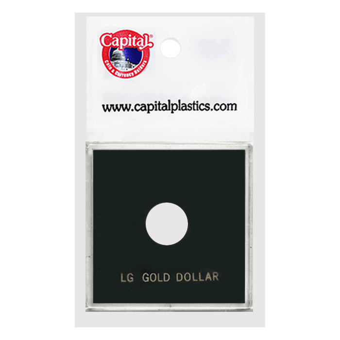 Capital Plastics Krown Coin Holder - Large Gold $ (type 2&3)