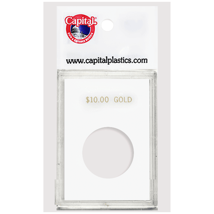 Capital Plastics Caps Coin Holder - $10 Gold