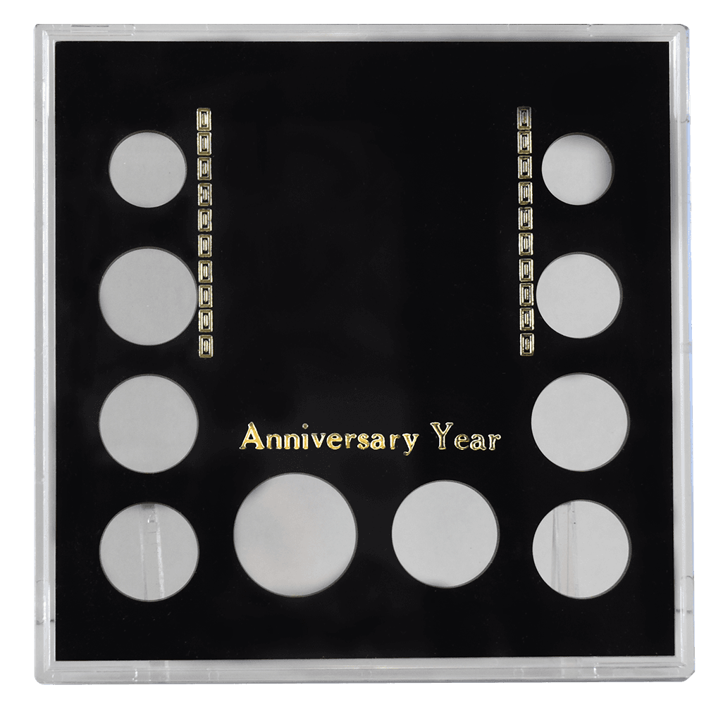 Anniversary (Small $, .50, 5 Quarters, .10, .05, .01)