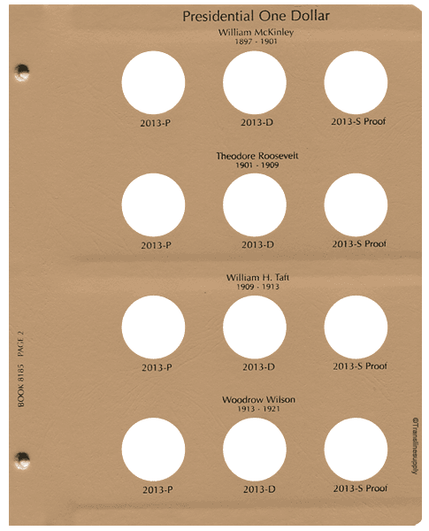 Presidential Coins 2012 - Vol 2, P&D with proof - alternate view 2