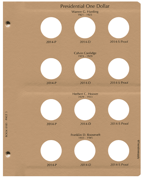 Presidential Coins 2012 - Vol 2, P&D with proof - alternate view 3