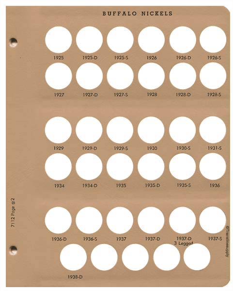 Buffalo Nickel Album 1913 - 1938 - alternate view 2