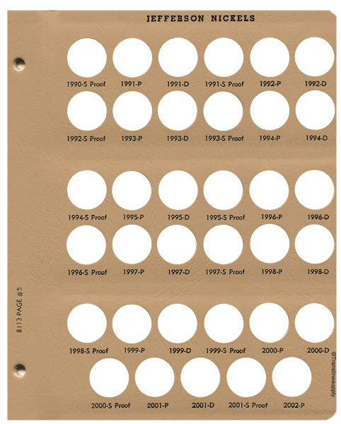 Jefferson Nickels Including proof-only issues 1938-2005 - alternate view 5