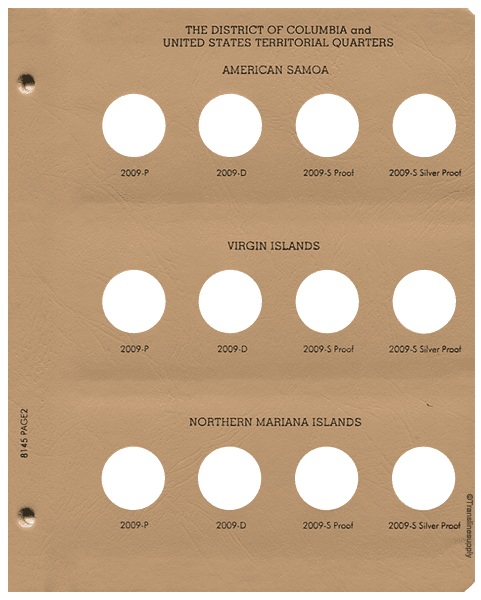 Statehood Quarters 2009 D.C. and U.S. Territories Vol 3. P&D, with S proof - alternate view 2