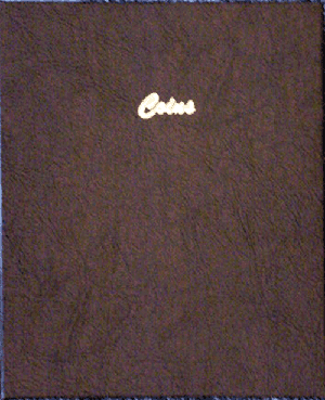 Coin Stock Book with 9 Vinyl Pages