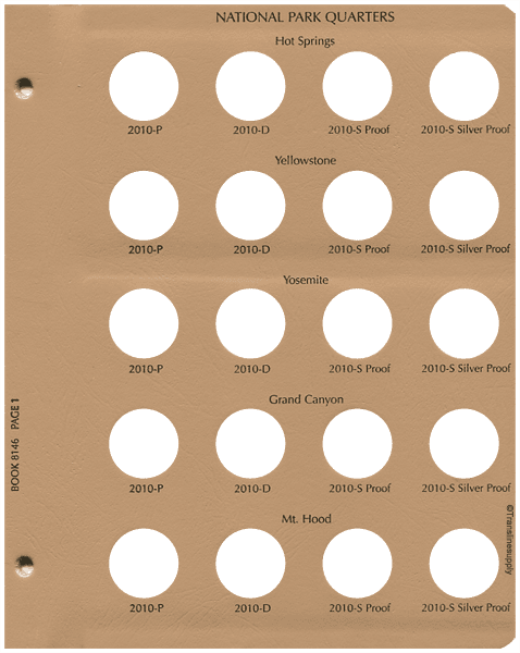 Washington Quarters America's Beautiful N/P 2010-2015. P.D.S & Sil. Pr. Vol I - alternate view 1