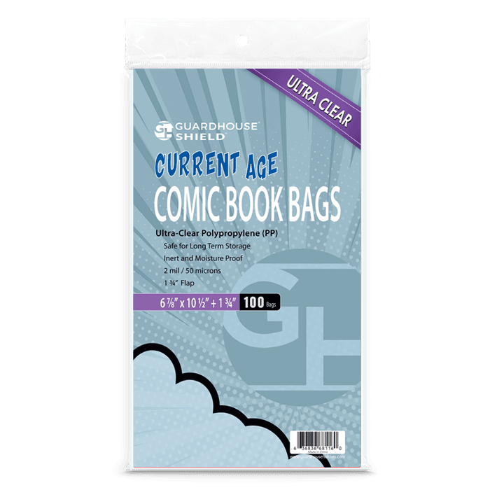 Shield Bag for Current Comic Books (Standard Size) - 6 7/8 x 10 1/2