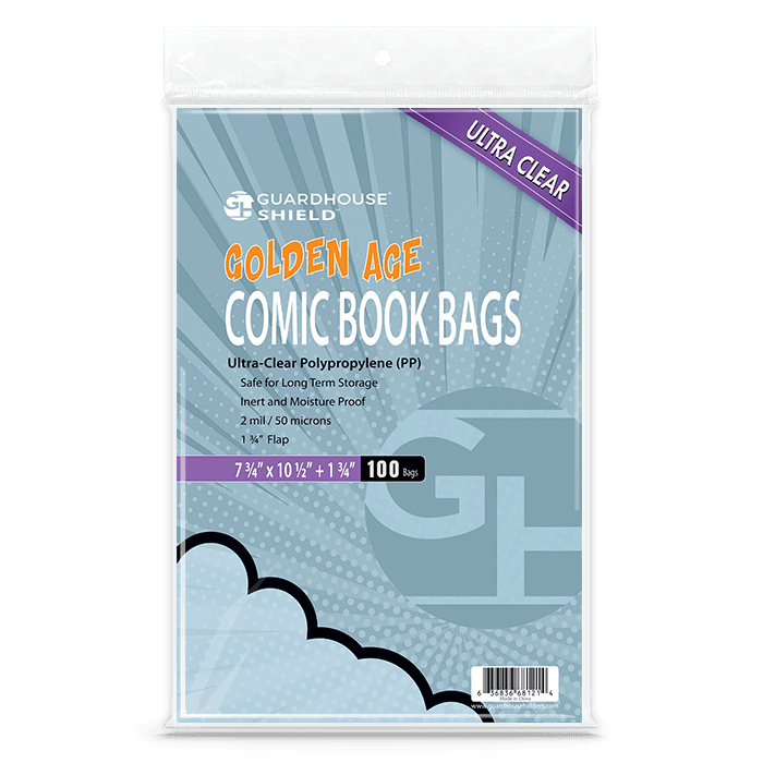 Shield Bag for Golden Comic Books - 7 3/4 x 10 1/2