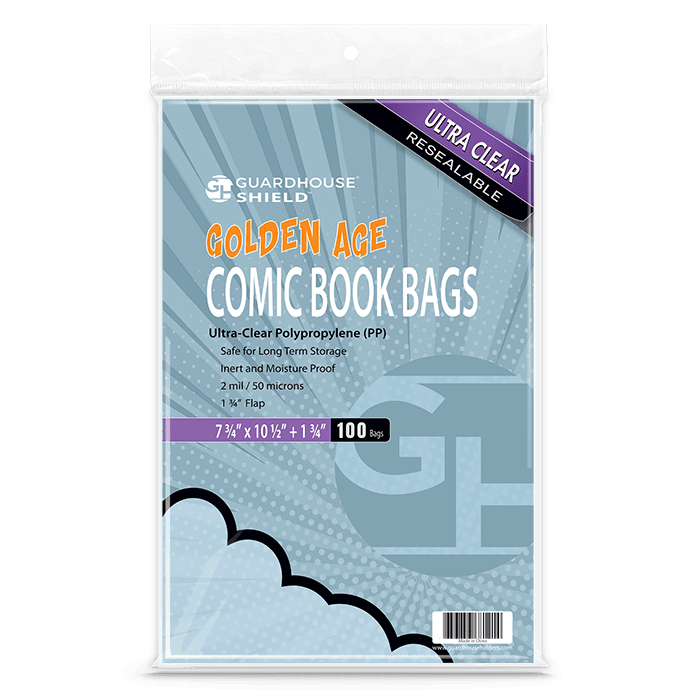 Shield Resealable Bag for Golden Comic Book - 7 3/4 x 10 1/2