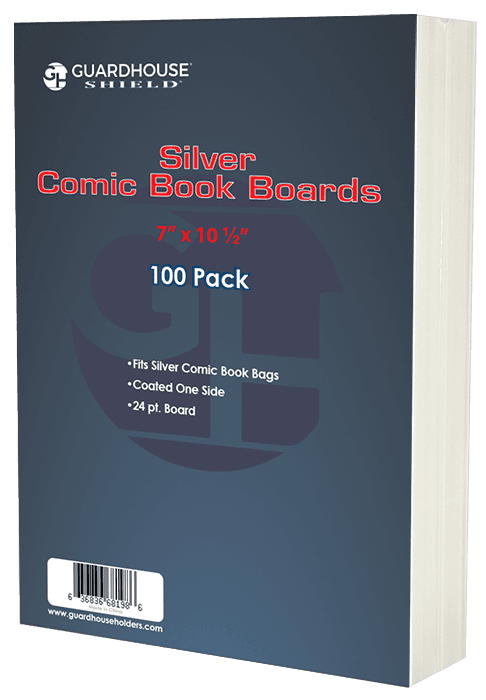Silver Comic Book Backing Boards (7 x 10 1/2) - 100 Pack