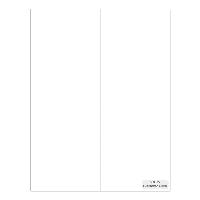 Paper Inserts for Defender Coin Slab (12 Sheets/624 Labels)