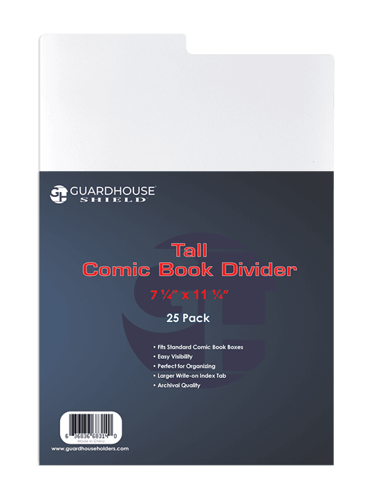 Tall Comic Book Divider - 7 1/4 x 11 1/4