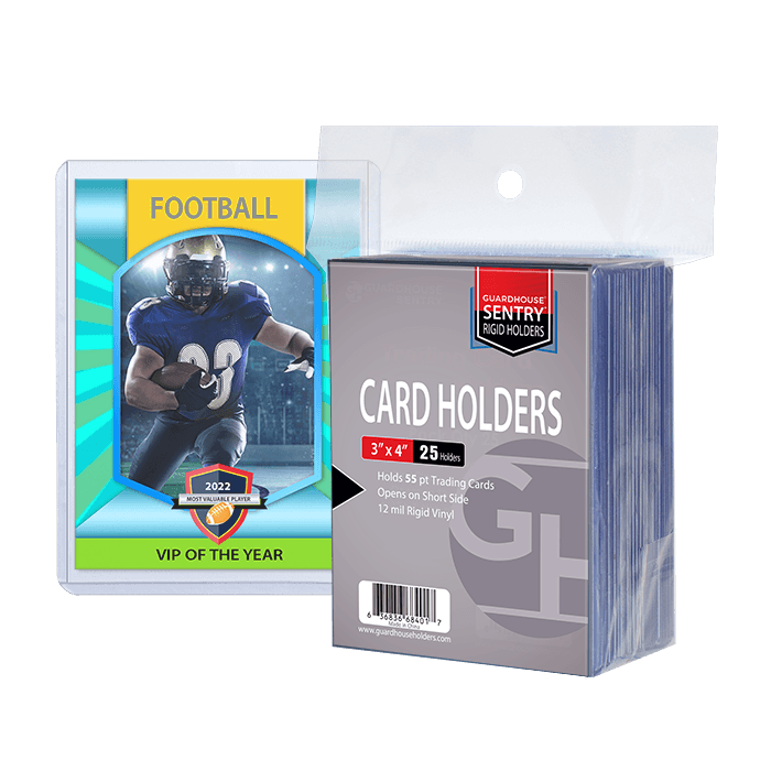 Trading Card Sentry Holders - 3x4 - 55 pt Cards