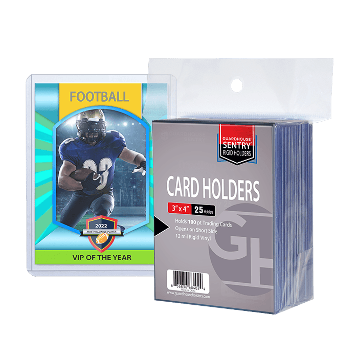 Trading Card Sentry Holders - 3x4 - 100 pt Cards