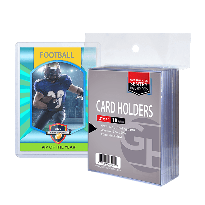 Trading Card Sentry Holders - 3x4 - 130 pt Cards