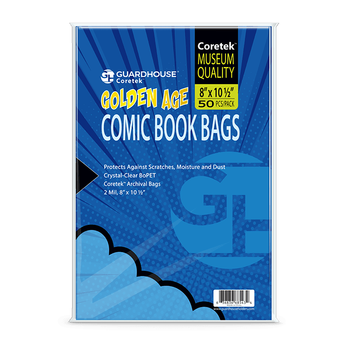 Coretek Comic Book Bag (2mil BoPET) - Golden