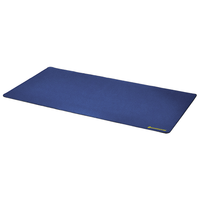 Desk Mat with Stitched Edges - 14 x 24 (Cobalt Blue)