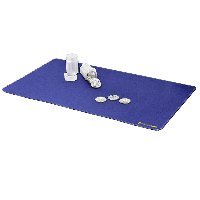 Desk Mat with Stitched Edges - 14 x 24 (Cobalt Blue) - alternate view 1