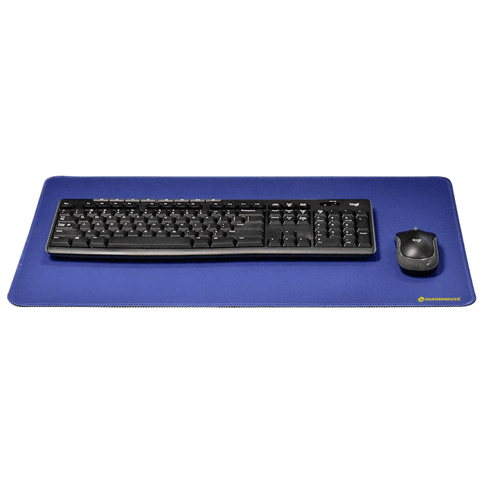 Desk Mat with Stitched Edges - 14 x 24 (Cobalt Blue) - alternate view 3