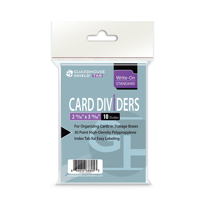 Trading Card Dividers - White Regular