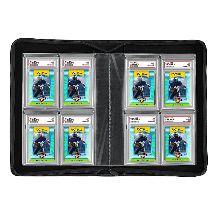 Graded Trading Card Zipper Folio for 40 PSA Card Slabs - Blue Denim - alternate view 2