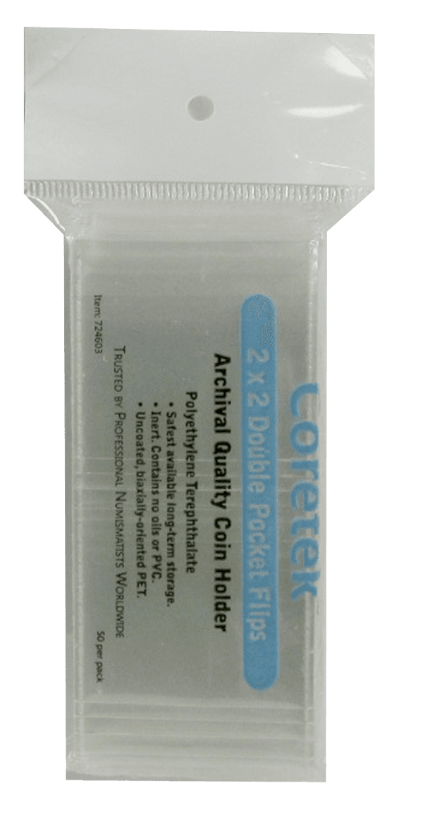 Coretek 2x2 Museum Quality Flips - 50 pack
