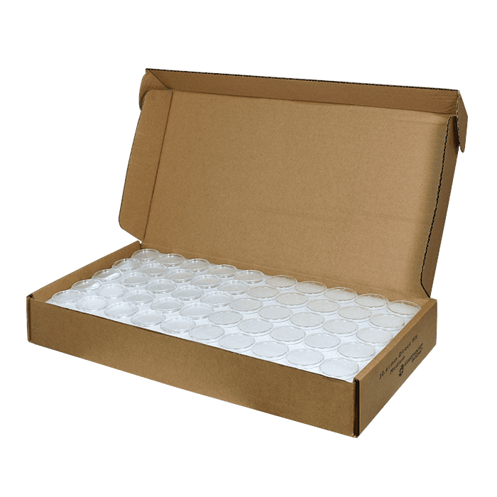 Half Dollar 30.6mm Bulk Direct-Fit / M Ring-Fit EvoCore Coin Holders. 250 count box.