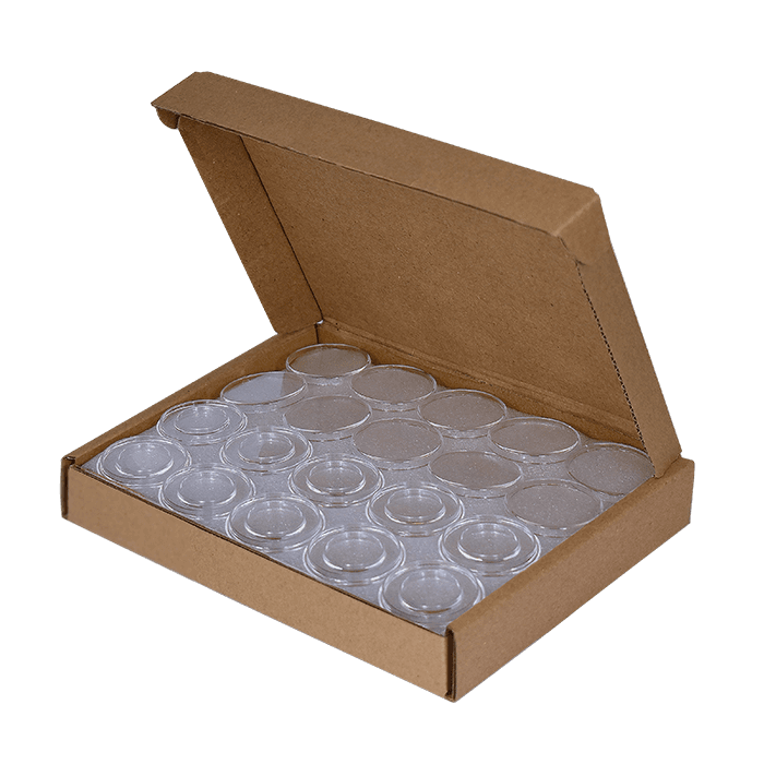 1/10 oz Gold Eagle 16mm Direct-Fit EvoCore coin holders - (S dia) / 50 per box.