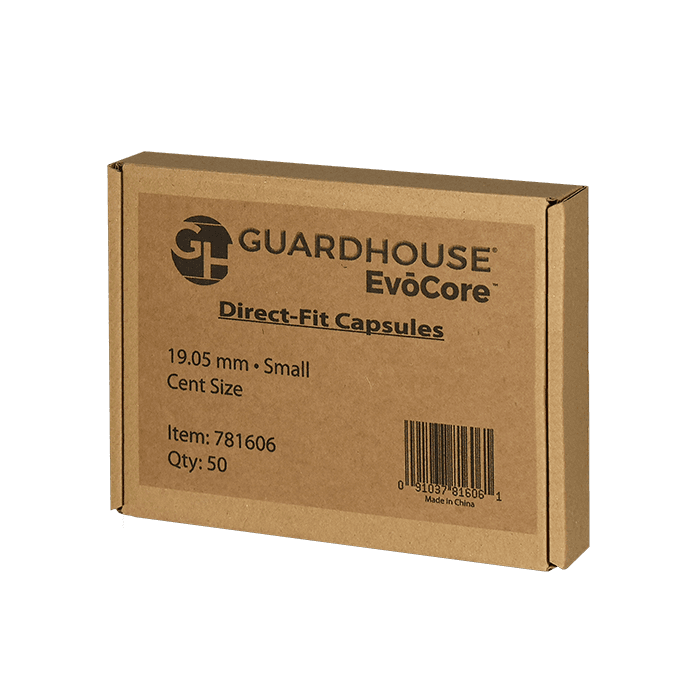 Cent 19mm Direct-Fit EvoCore coin holders - (S dia) / 50 per box. - alternate view 1