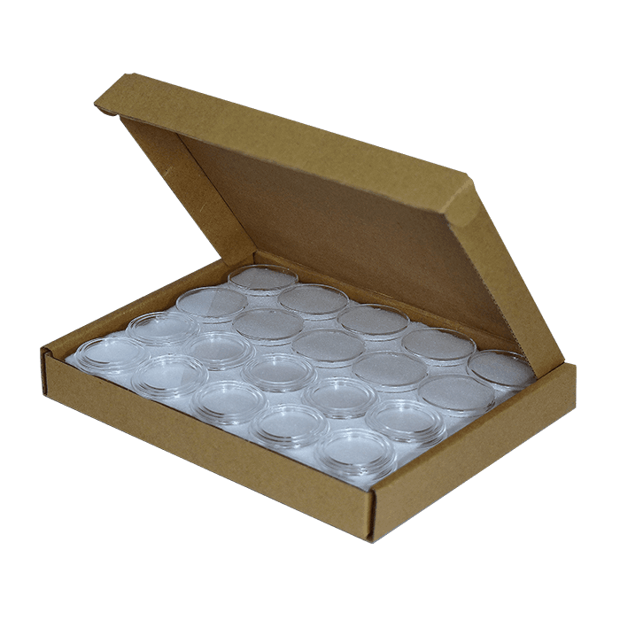 1/2 oz Gold Eagle 27mm direct fit EvoCore coin holders - (L dia) / 50 per box.