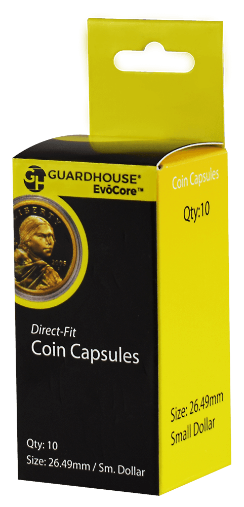 Small Dollar (26.5mm) Direct-Fit EvoCore Coin Capsules - 10 Pack