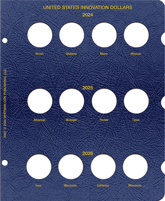 Innovation Dollar Single Mint Page 2024-2026