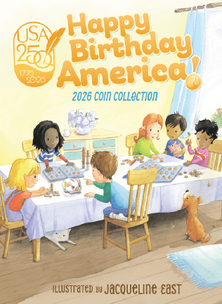 Official Whitman Folder - Kids Love Coins P&D 2026 - 250th America Celebration