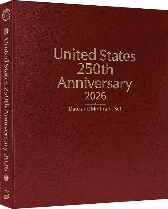 United States 250th Anniversary Collection: 2026 Date & Mintmark Set (Burgundy)