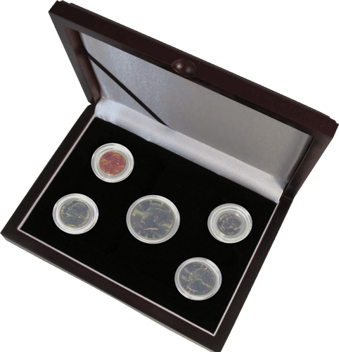 Guardhouse Wood Display Box - GH-W1300 - Direct Fit Mint or Proof Set Cent - Half $ (4S,1M)