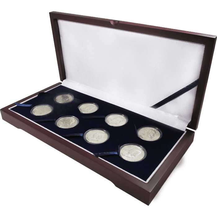 Guardhouse Wood Display Box -GH-W1400: Half Dollars (8M)