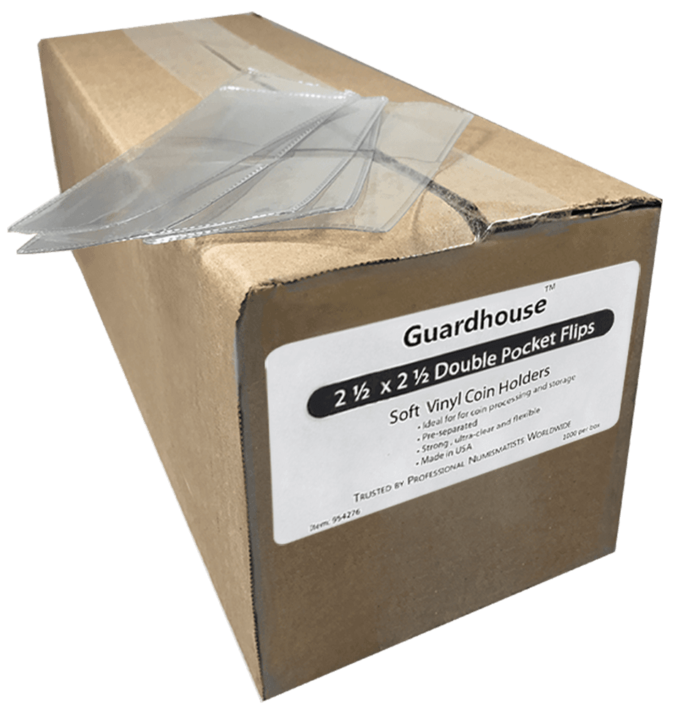 2.5 x 2.5 Coin Flip - Soft Vinyl Bulk/1000 Box