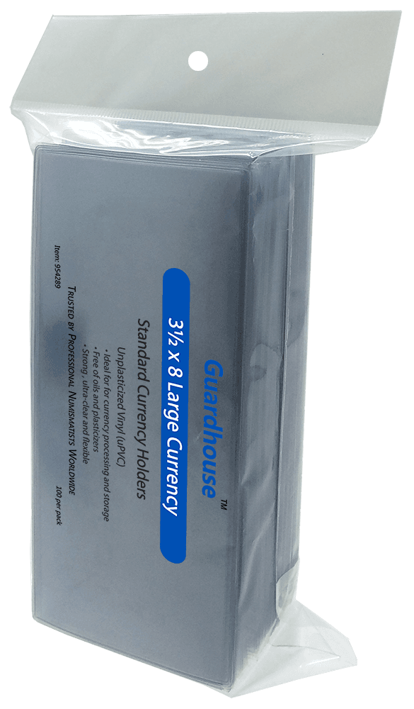 Large Currency Holder - 100 Pack (7 mil)