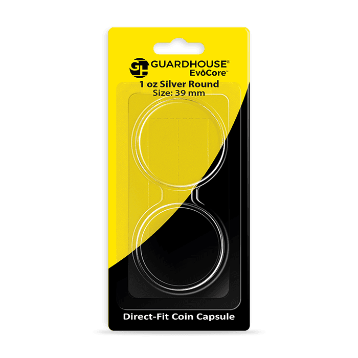 1 oz Silver Round Direct Fit EvoCore Capsule - Retail Card