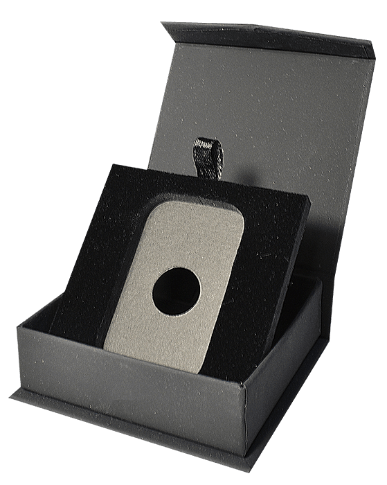 1 Oz Silver Bar Capsule Box with Magnetic Lid and Stand Insert