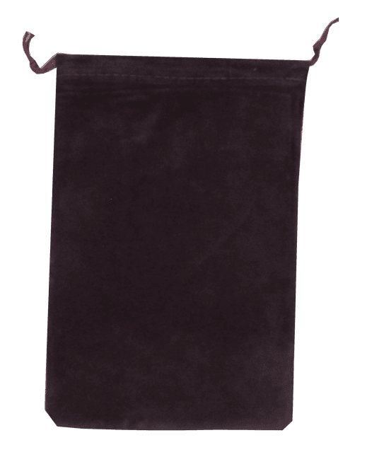 Velour Drawstring Pouch - 5x7.5 Maroon